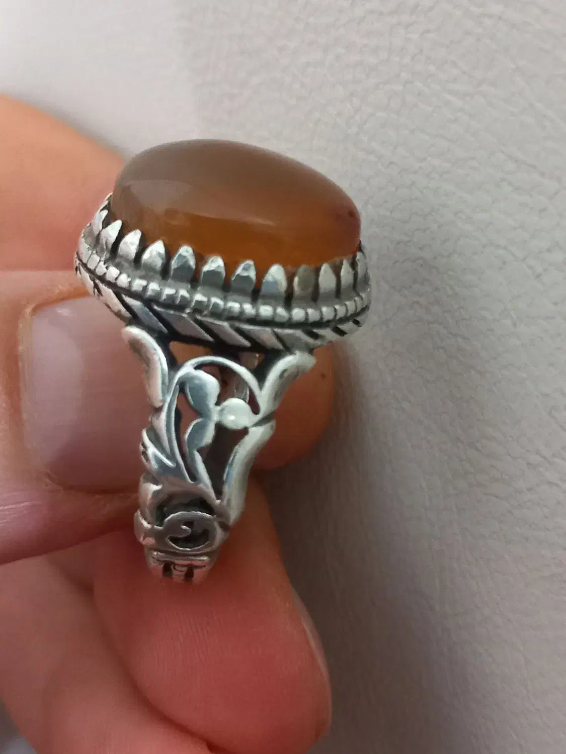 انگشتر نقره عقیق کهنه|جواهرات|اسلام‌‌آباد غرب, |دیوار