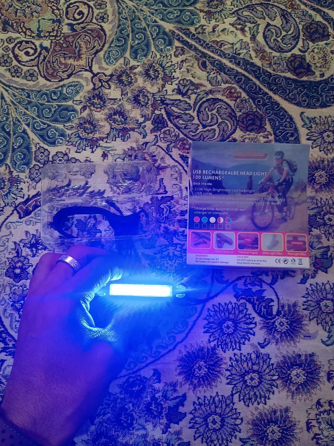 هدلایت و بک لایت شارژی دوچرخه چند حالته|دوچرخه، اسکیت، اسکوتر|نیشابور, دارایی|دیوار