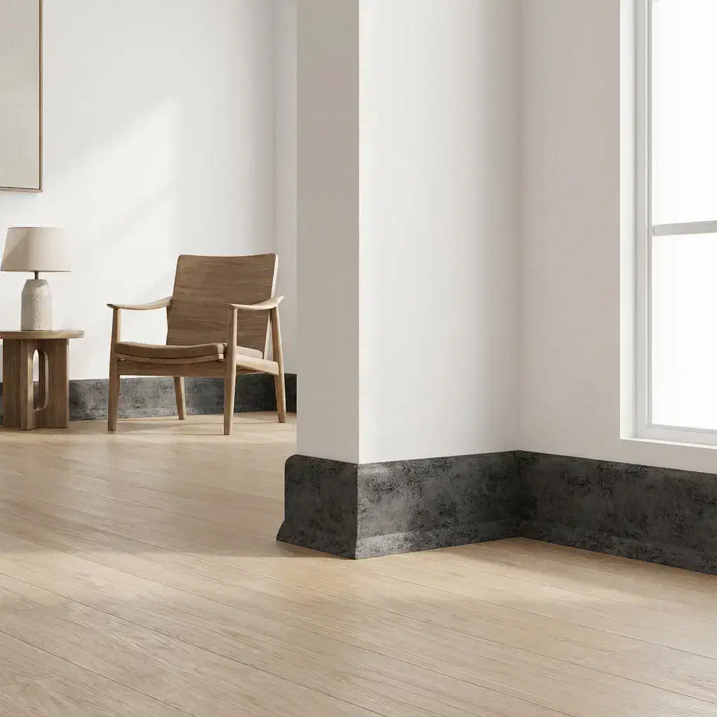 قرنیز پارکتی ۹ سانت شیک، مقاوم و قابل شستشو|مصالح و تجهیزات ساختمان|اصفهان, سروستان|دیوار