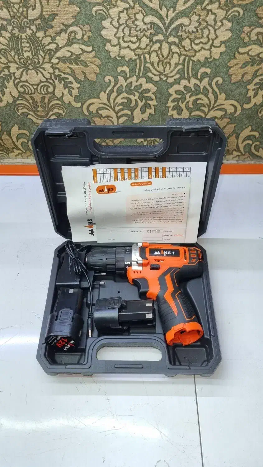 دریل شارژی ۱۲ ولت صنعتی دو باطری مکس با گارانتی|ابزارآلات|هشتگرد, شهرک راه آهن|دیوار