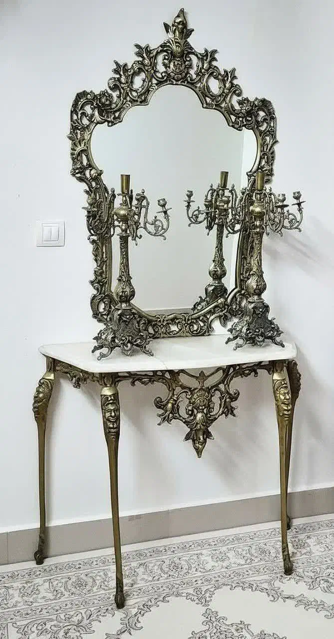 آینه کنسول برنز|بوفه، ویترین، کنسول|تهران, جوادیه|دیوار