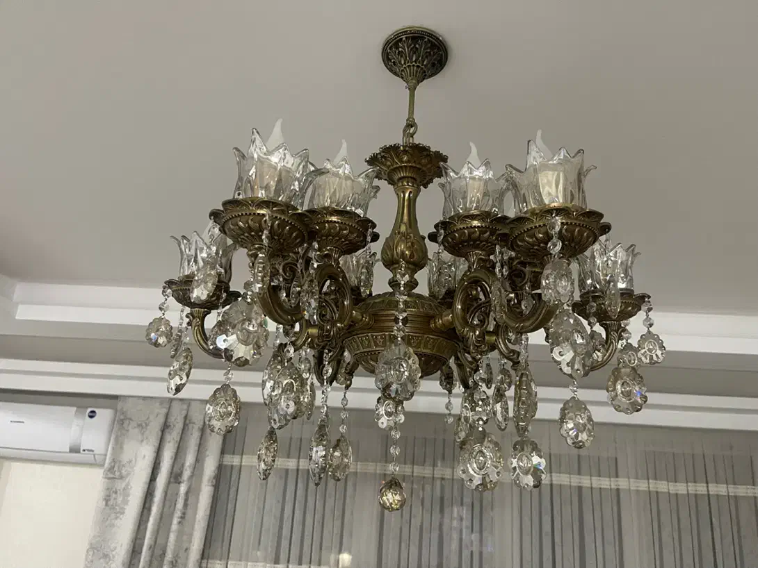 لوستر برنز|لوستر و چراغ آویز|تبریز, |دیوار