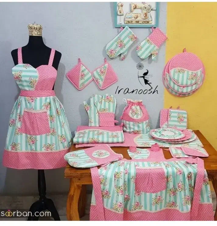 سرویس اشپزخانه و سیسمونی|سفره، حوله، دستمال آشپزخانه|مشهد, شهرک بهارستان|دیوار