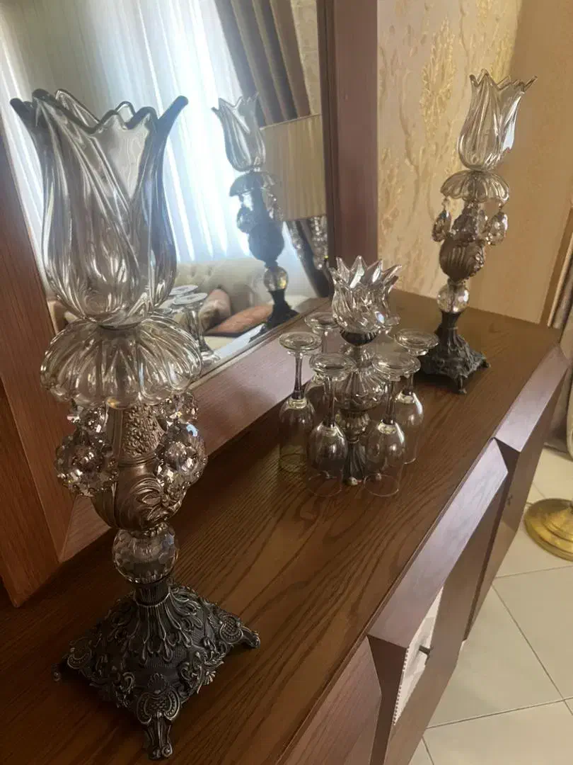 شمعدان جفت|صنایع دستی و سایر لوازم تزئینی|شهریار, شهرک وائین|دیوار