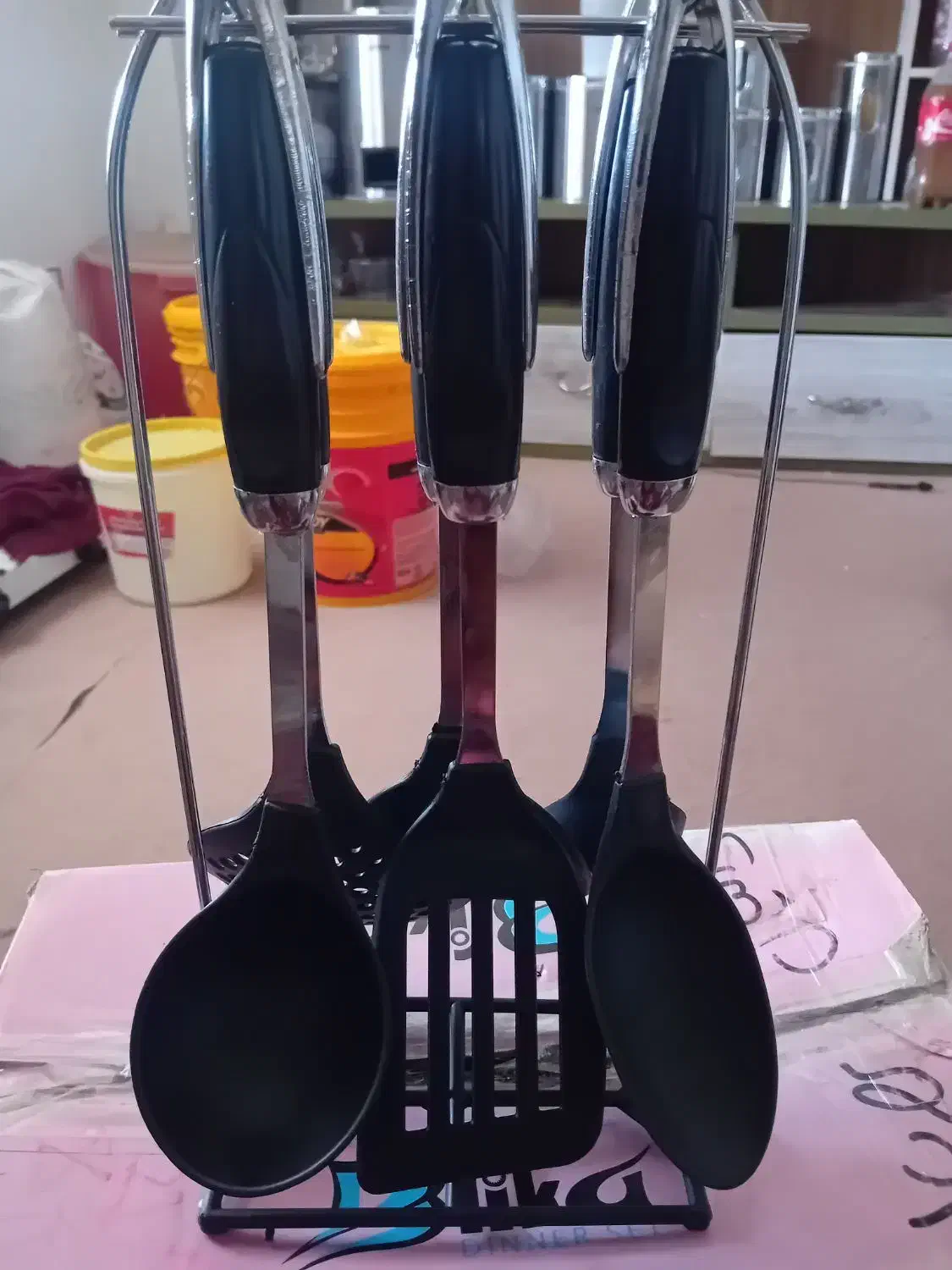 سرویس کفگیر و قندان نو|ظروف سرو و پذیرایی|بابکان, |دیوار