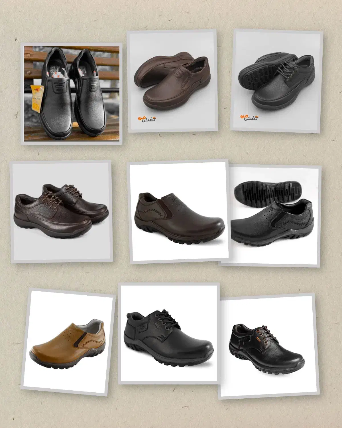 کفش فرزین مدل موناکو و کلارک چرم اصل تبریز|کیف، کفش، کمربند|قهدریجان, |دیوار