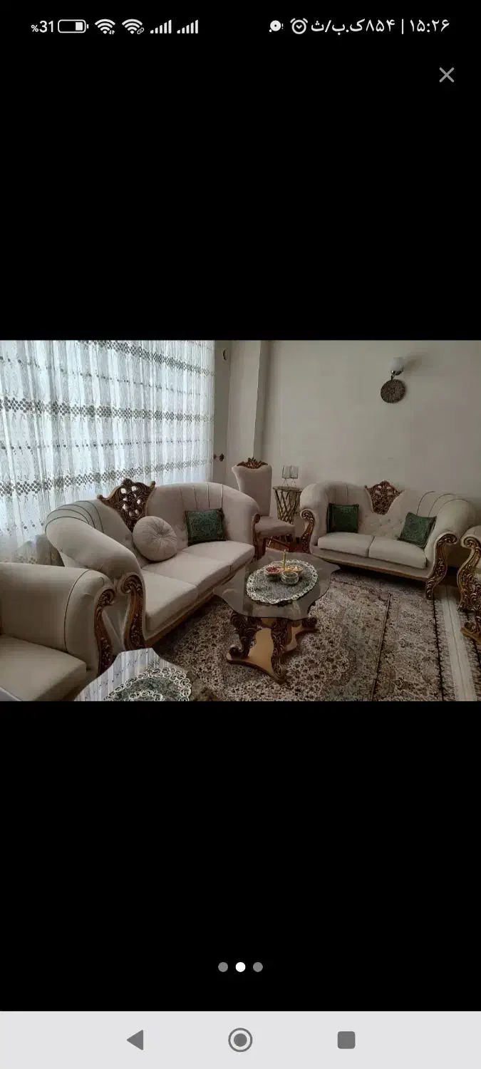 یک دست مبل با جلو مبلی و نهارخوری ست|مبلمان خانگی و میز عسلی|سقز, |دیوار