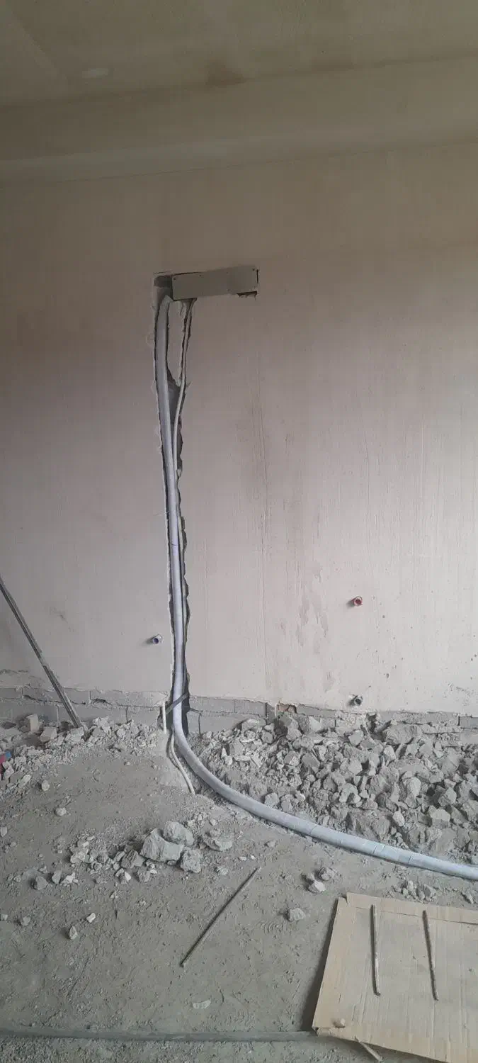 لوله گذاری توکار کولرگازی|خدمات پیشه و مهارت|شبستر, |دیوار