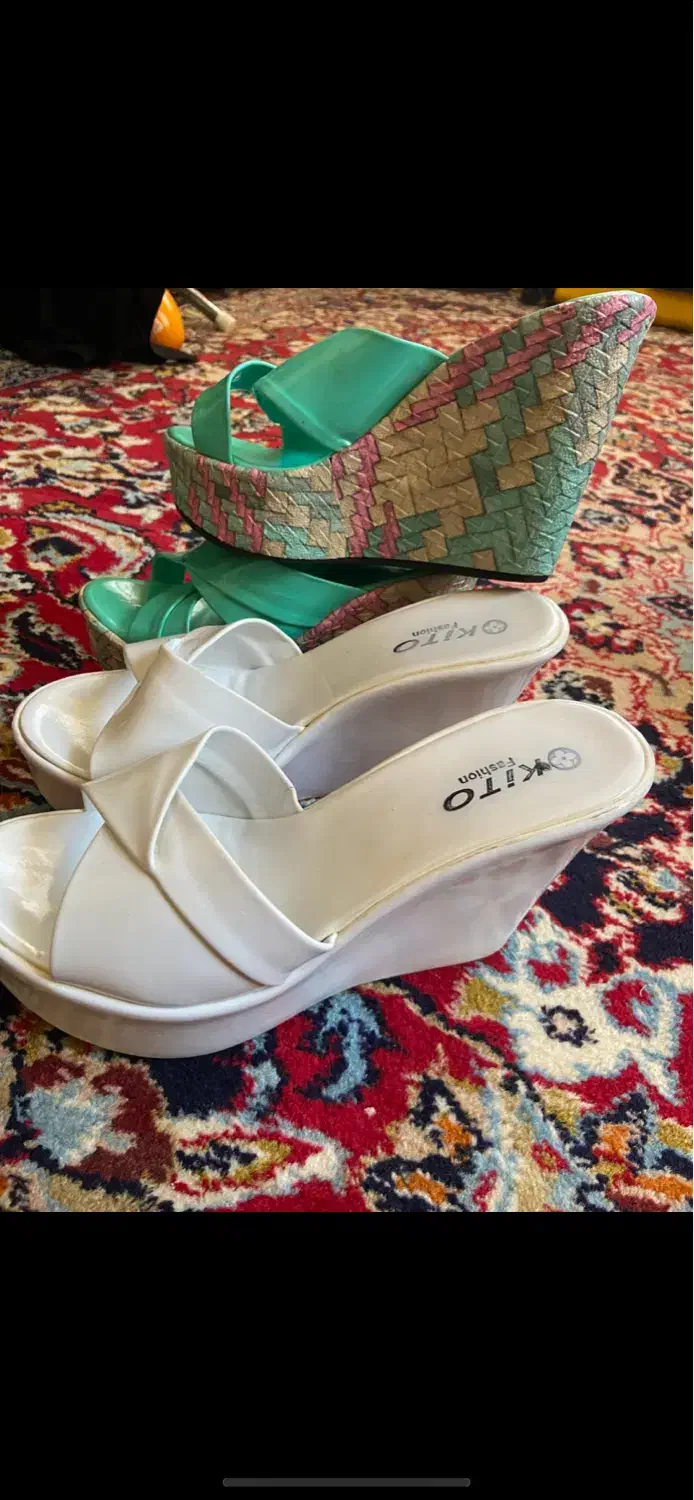 دو عدد صندل در حد نو|کیف، کفش، کمربند|کرمانشاه, |دیوار