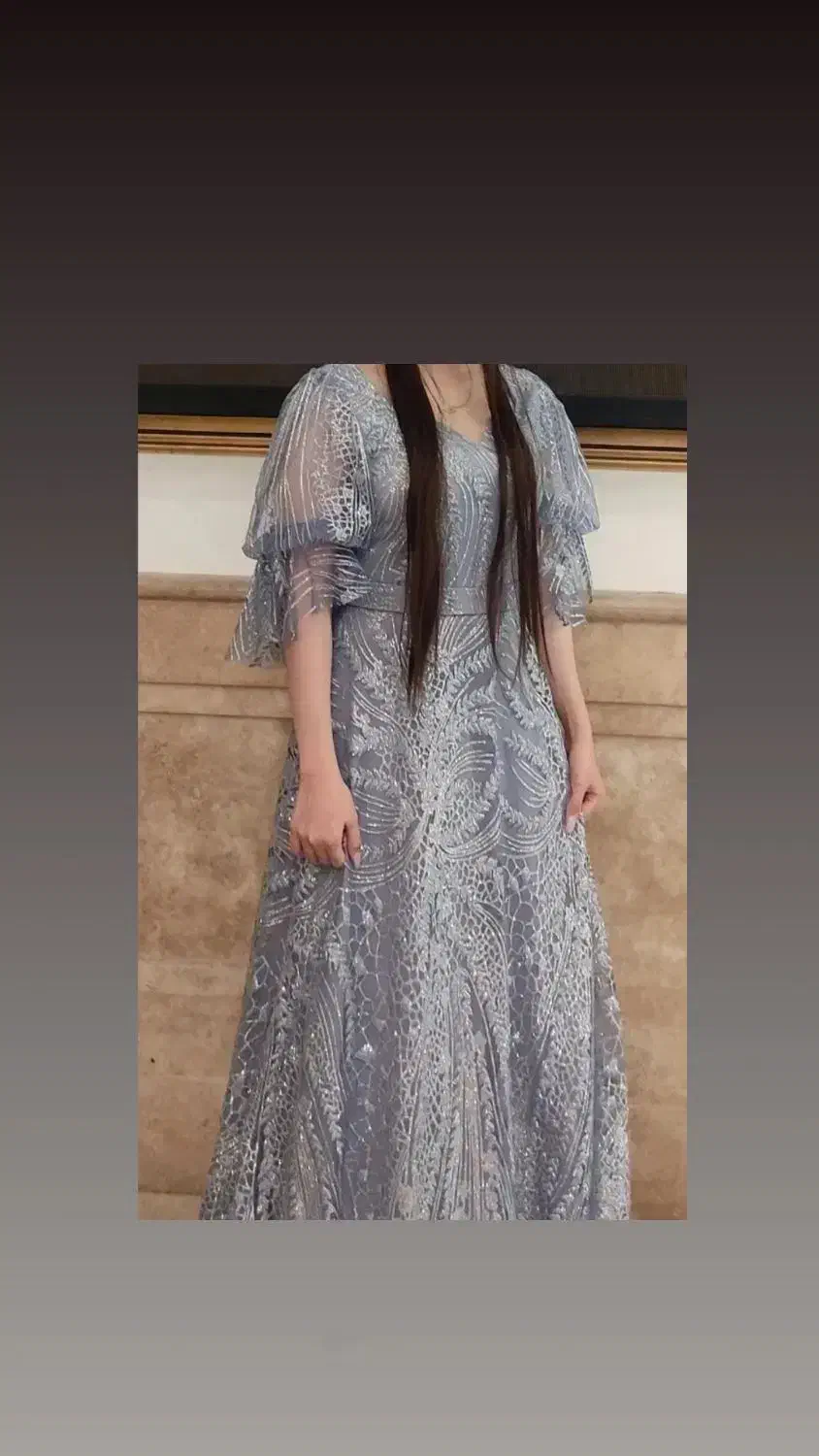 لباس‌ آبی مجلسی خوشرنگ|لباس|آمل, |دیوار