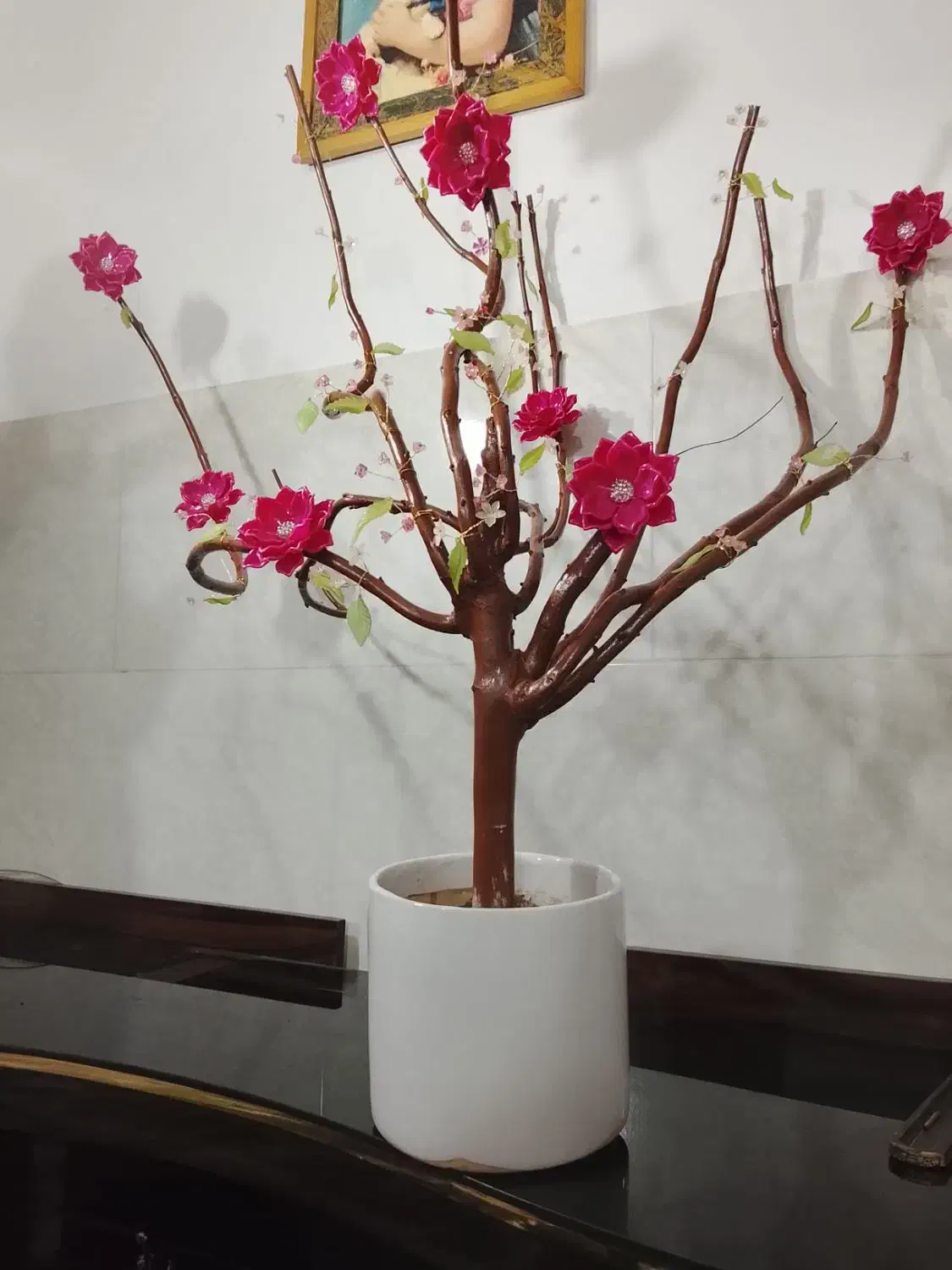 گل کریستالی|گل مصنوعی|مشکیندشت, |دیوار