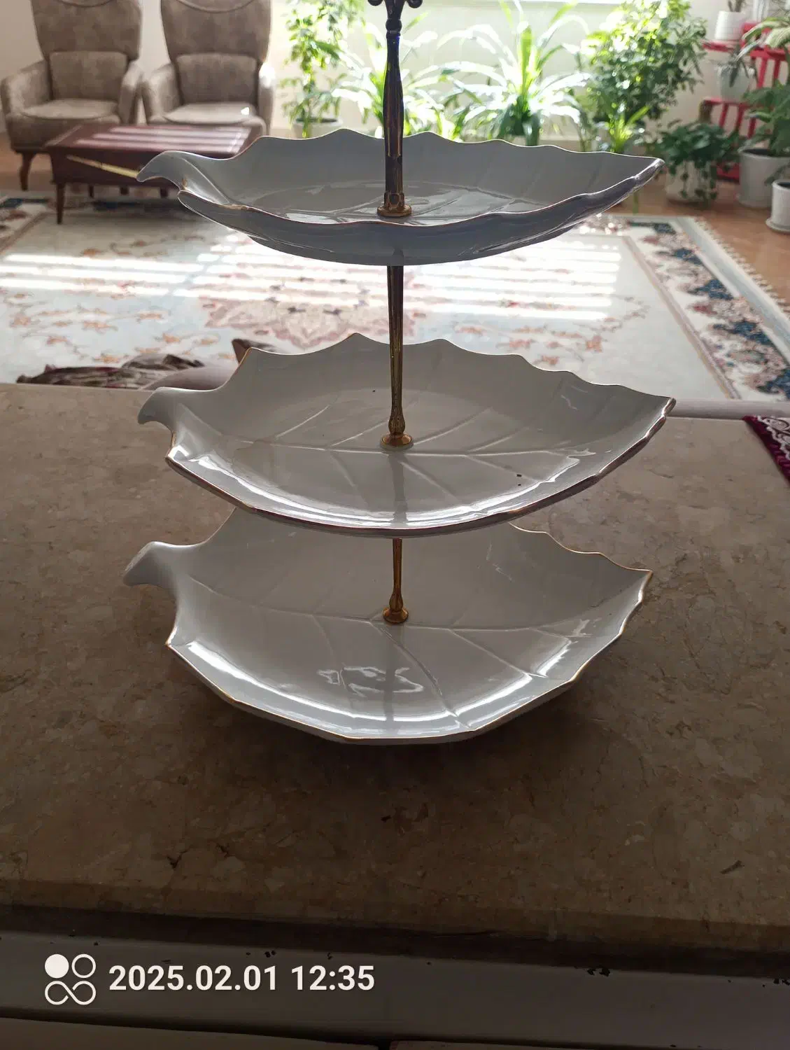 شیرینی خوری سه طبقه سرامیک|ظروف سرو و پذیرایی|مشهد, شهرک ابوذر|دیوار