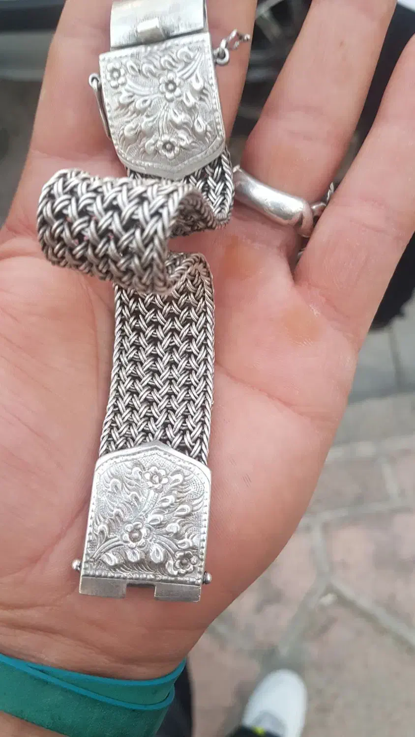 زنجیر و دستبند نقره تایلندی|جواهرات|قدس, شهر‌قدس|دیوار