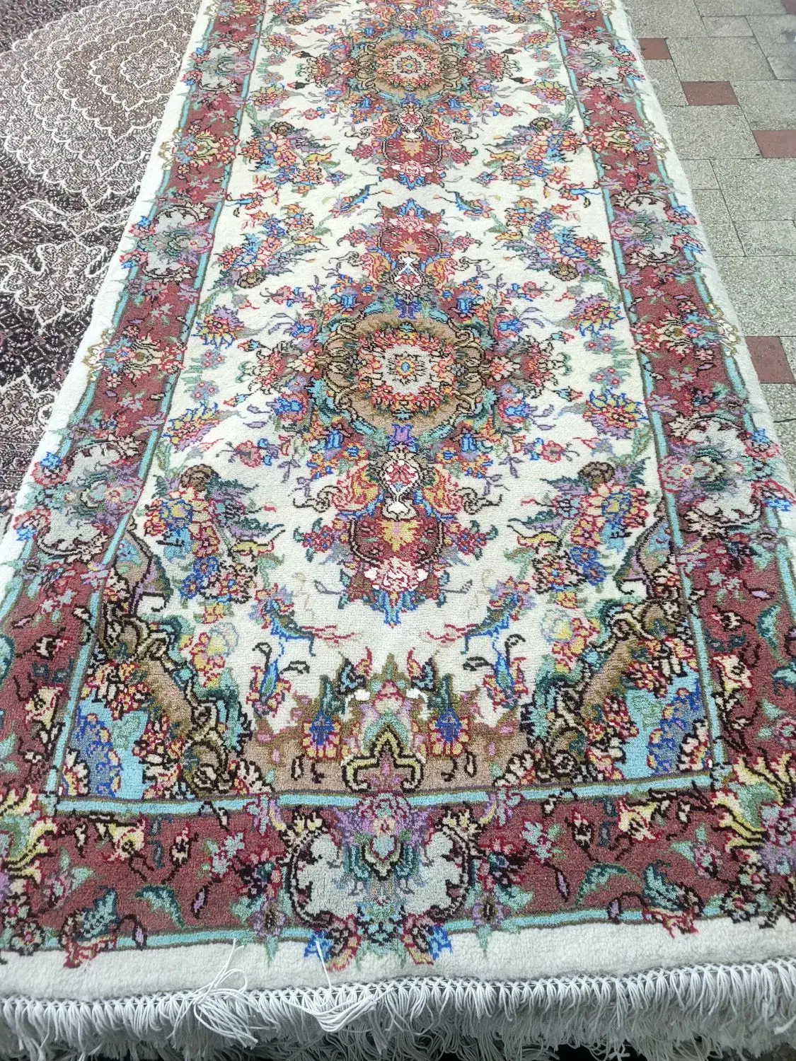 جفت کناره خطیبی ۳۰رج ۱×۳|فرش|تبریز, |دیوار