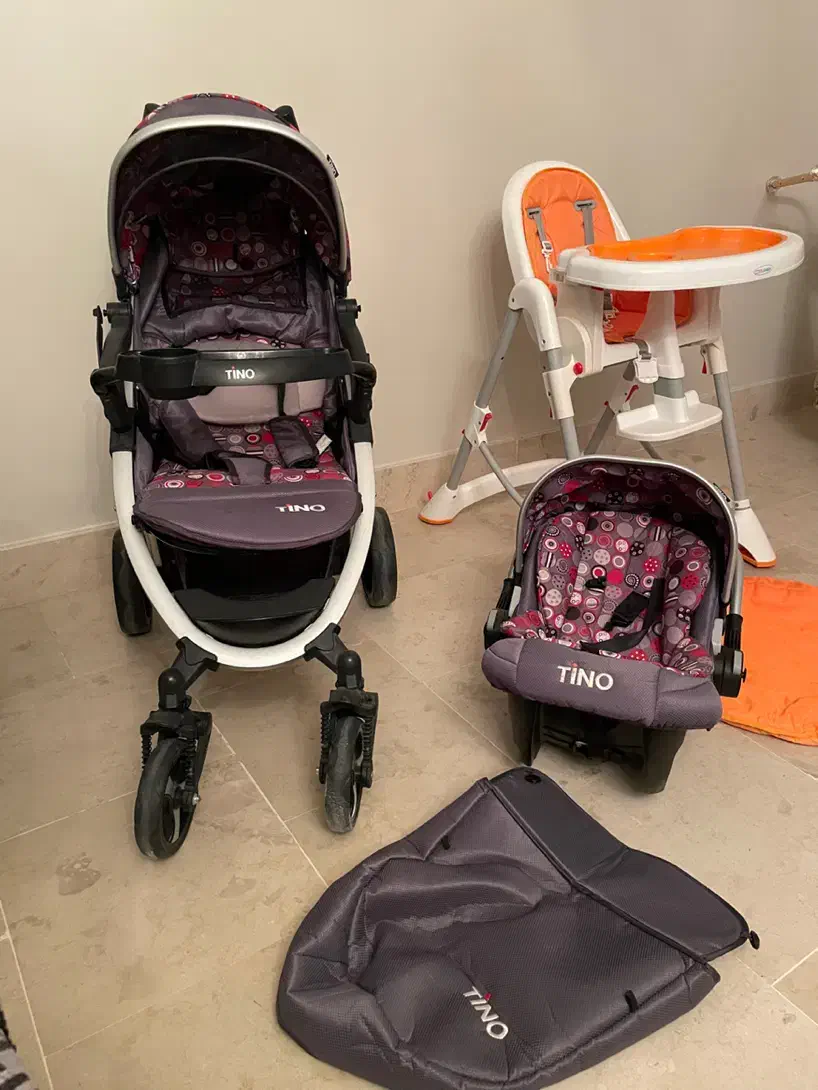 سرویس ست کالسکه و صندلی غذاخوری|کالسکه و لوازم جانبی|کاشان, دانش|دیوار