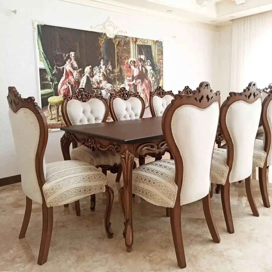 تولید میز غذاخوری برنداقای انصاری|میز و صندلی غذاخوری|یاسوج, |دیوار