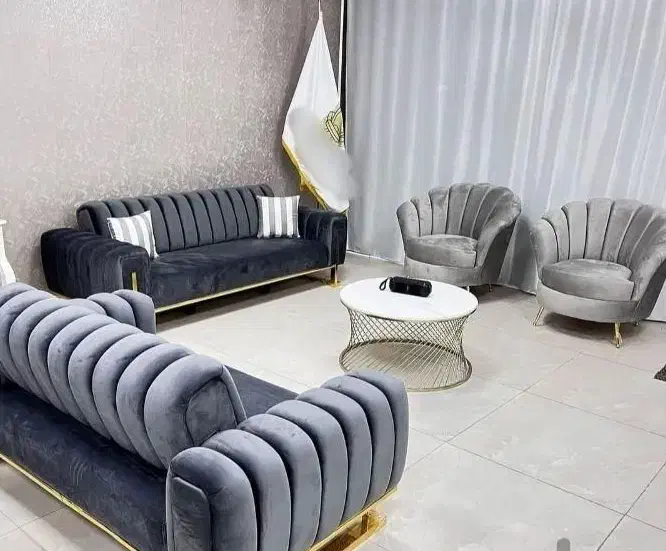 مبل مینی مال ۷نفره ۸نفره طرح تعویض کهنه با نوع|مبلمان خانگی و میز عسلی|شال, |دیوار