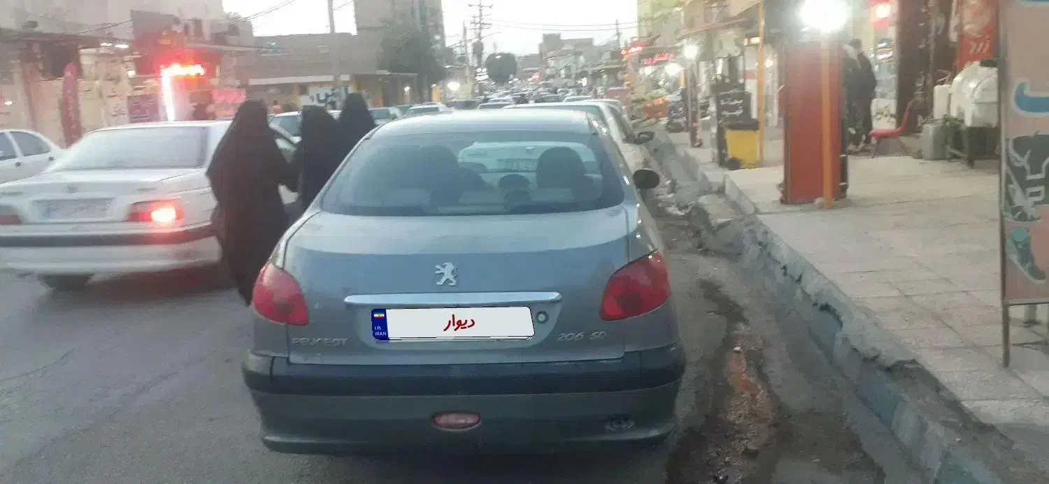 پژو ۲۰۶ صندوقدار اتومات|خودرو سواری و وانت|اهواز, کوی جواهری|دیوار