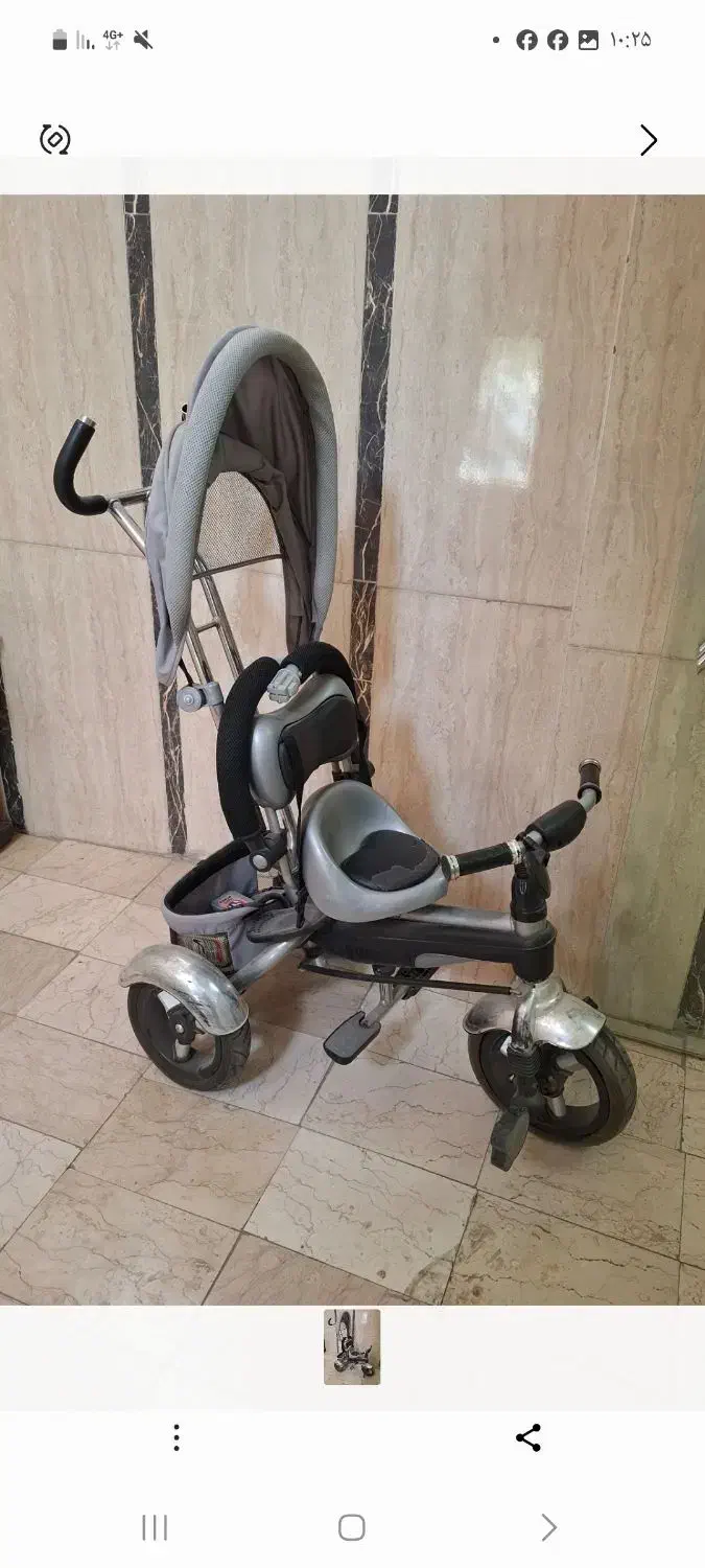 سه چرخه فلامینگو خارجی رنگ مشکی و طوسی|دوچرخه، اسکیت، اسکوتر|تهران, آذری|دیوار