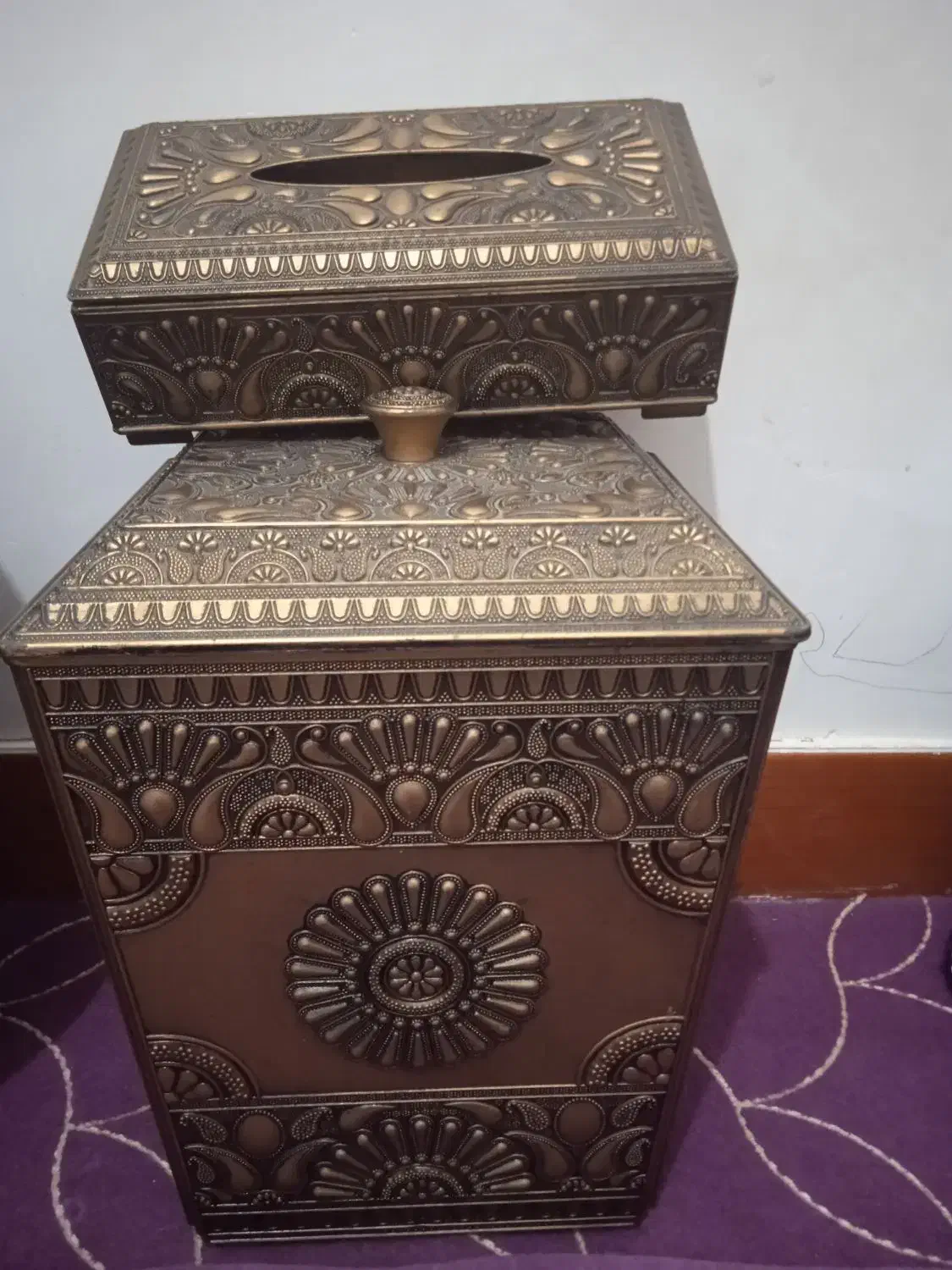 سطل زباله ودستمال|صنایع دستی و سایر لوازم تزئینی|قوچان, |دیوار