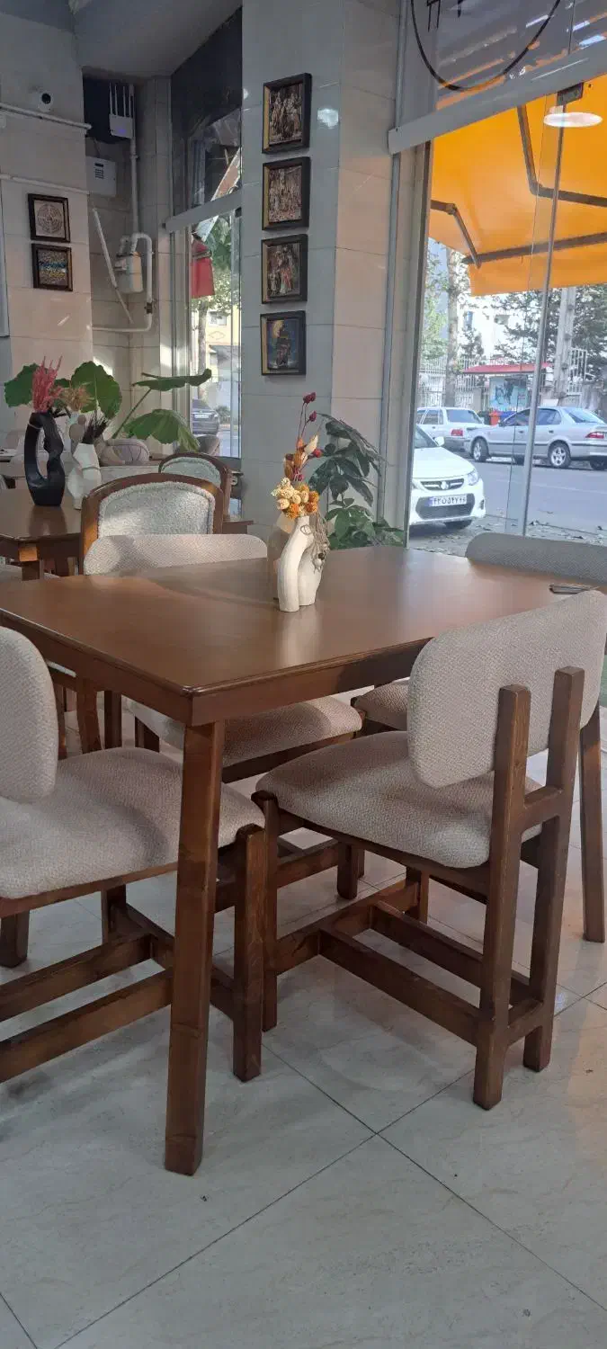 غذاخوری اقساطی مدل H|میز و صندلی غذاخوری|رشت, استقامت ۱|دیوار