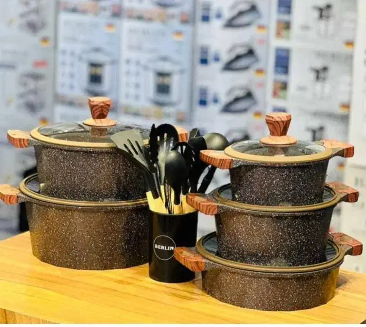سرویس قابلمه گرانیتی برلین آلمان|ظروف پخت‌وپز|کرج, اصفهانی‌ها|دیوار