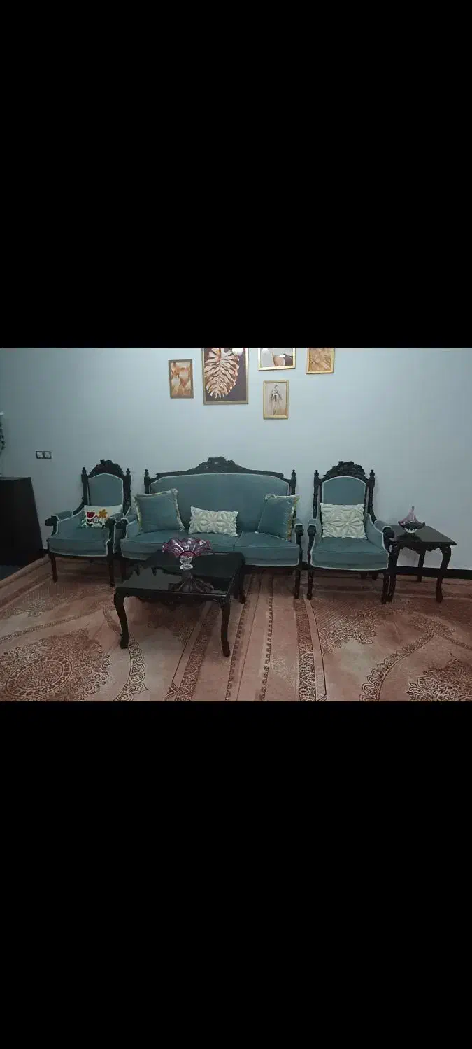 مبل استیل ۷نفره|مبلمان خانگی و میز عسلی|اسلام‌شهر, شهرک قائمیه|دیوار