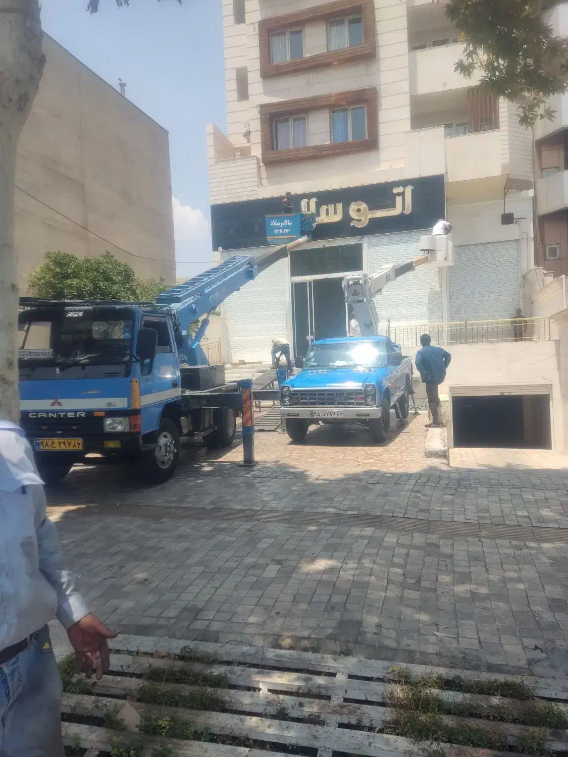 جرثقیل نیسان بالابر ۱۲متری ایسوزو۱۶متر نفربرارتفا|خدمات حمل و نقل|شیراز, ترمینال باربری|دیوار