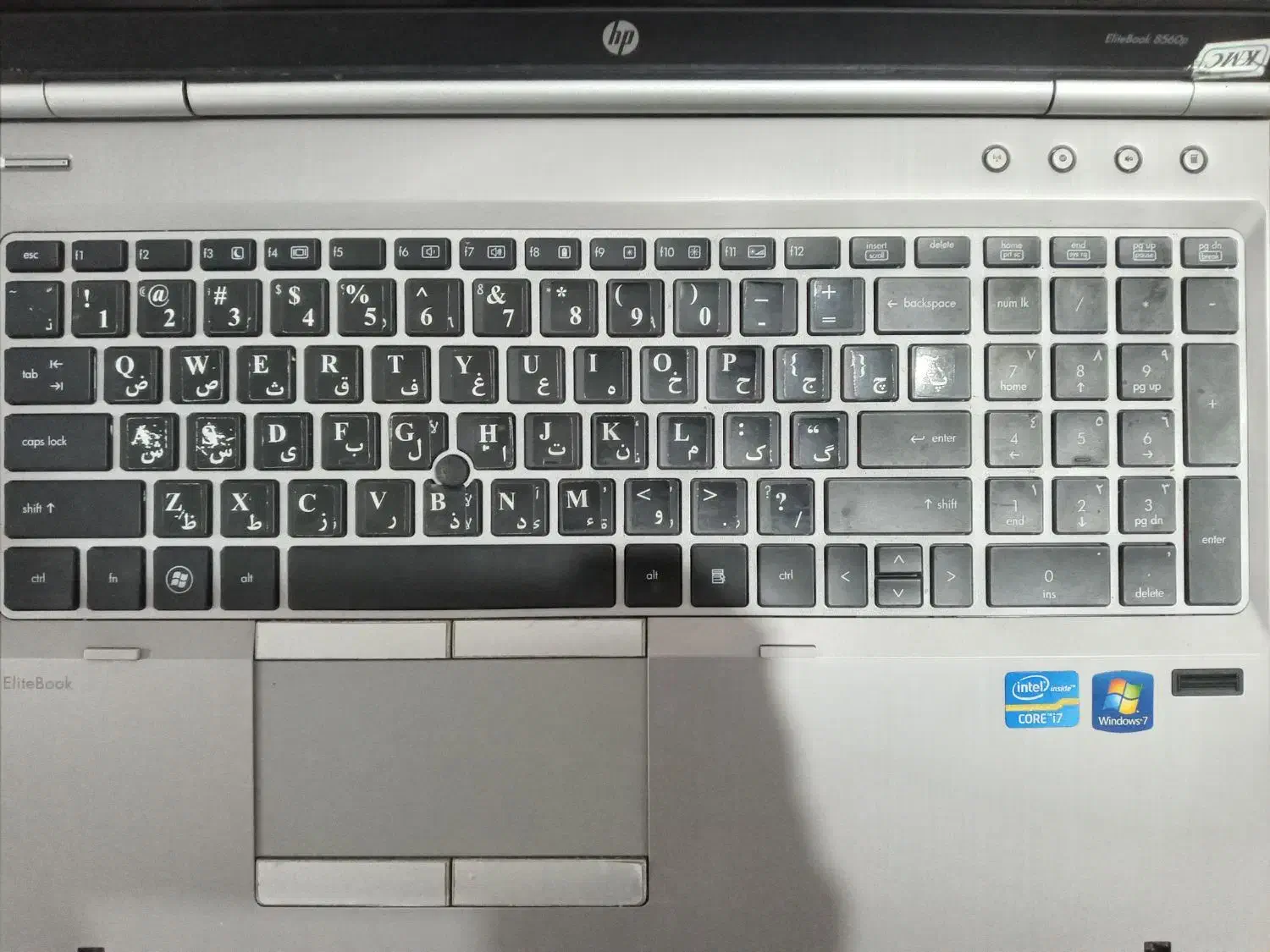 لبتاپ hp8560 قیمت مناسب|رایانه همراه|گرمسار, |دیوار