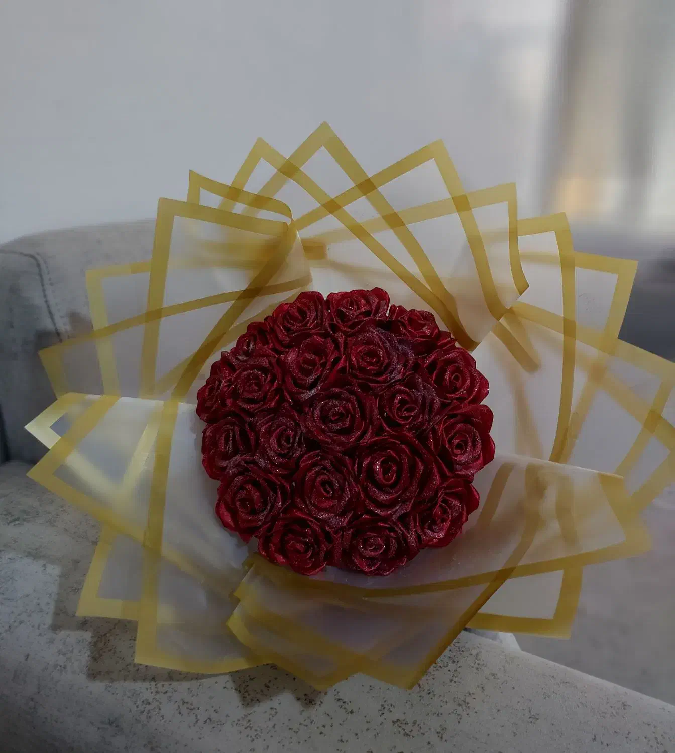 سفارش انواع دسته گل های روبانی|گل مصنوعی|فسا, |دیوار