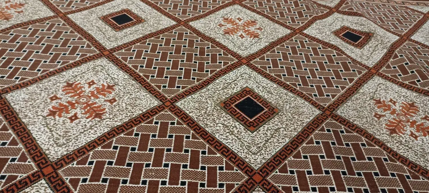 گلیم فرش ۹متری در حد نو|گلیم، جاجیم، گبه|خمین, |دیوار