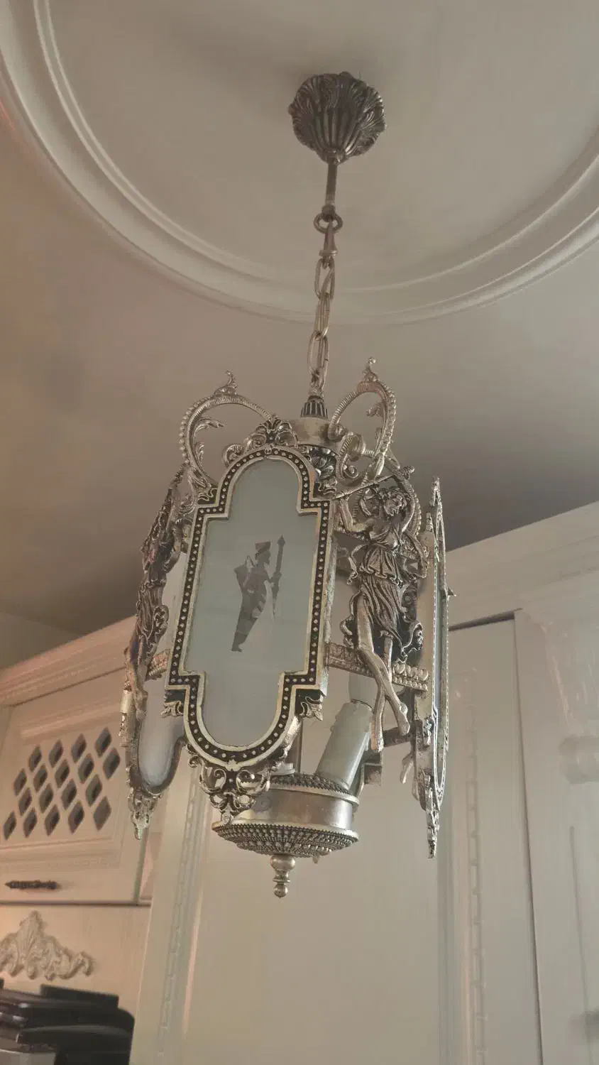 لوستر برنجی|لوستر و چراغ آویز|تهران, پرستار|دیوار