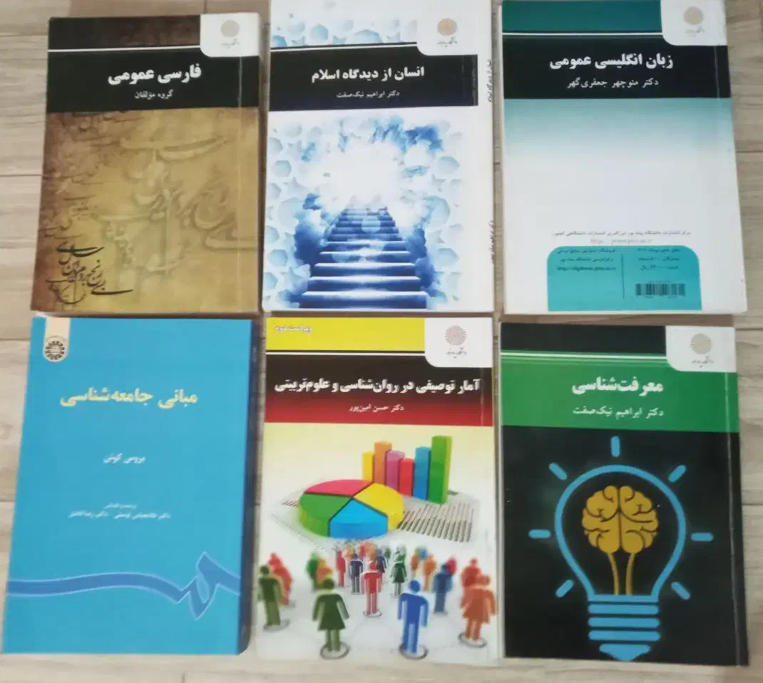 کتاب های پیام نور سالم و تمیز|کتاب و مجله آموزشی|پاکدشت, خاتون آباد|دیوار