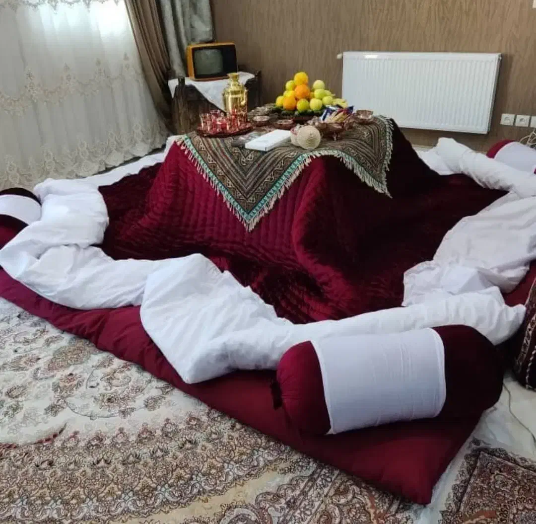 لحاف کرسی ماهلین 3.5 در 3.5 سفارشی کامل با لوازم|رختخواب، بالش، پتو|تهران, شهید رجایی|دیوار