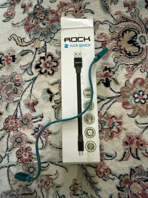 کابل شارژر برند راک مناسب اپل ۲۰ سانت|لوازم جانبی موبایل و تبلت|اردبیل, |دیوار