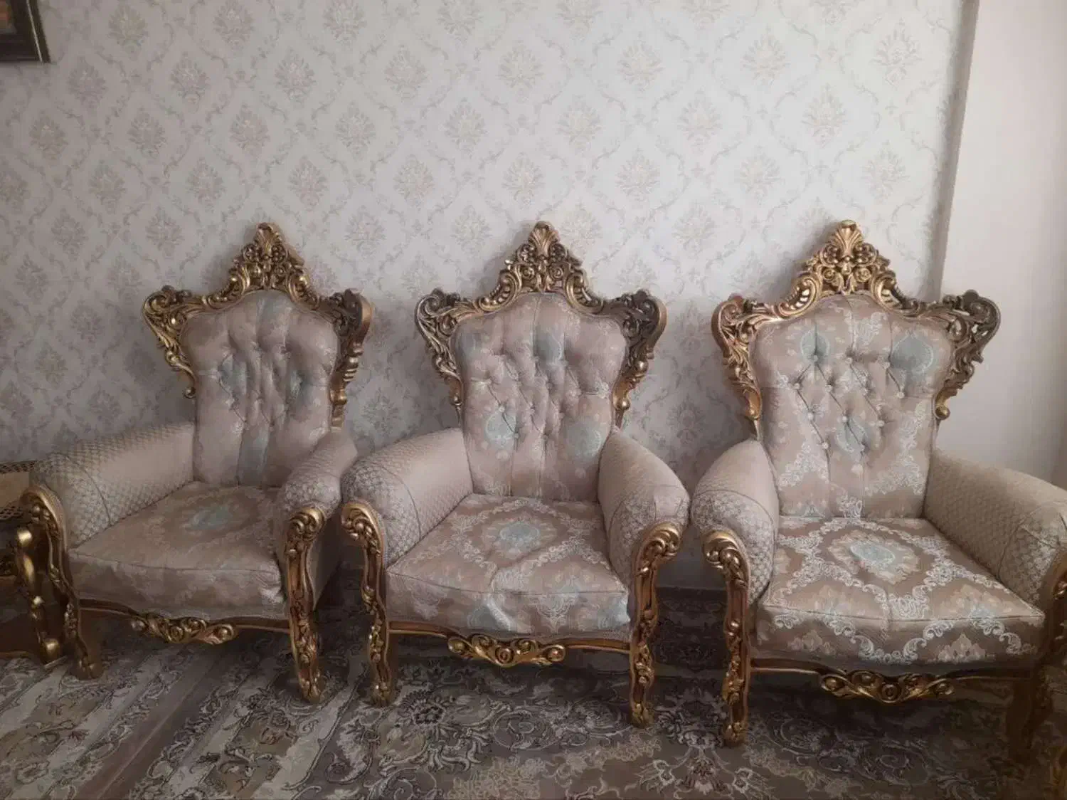 مبل سلطنتی|مبلمان خانگی و میز عسلی|دلیجان, |دیوار