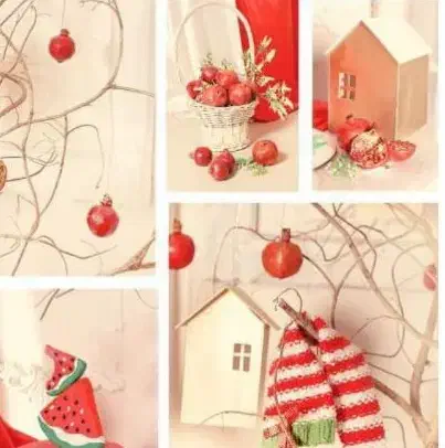 درخت کریسمس با تزیینات نو  و بافت زمستونی آتلیه|صنایع دستی و سایر لوازم تزئینی|محمدشهر, شهرک پیام (مهرالبرز)|دیوار