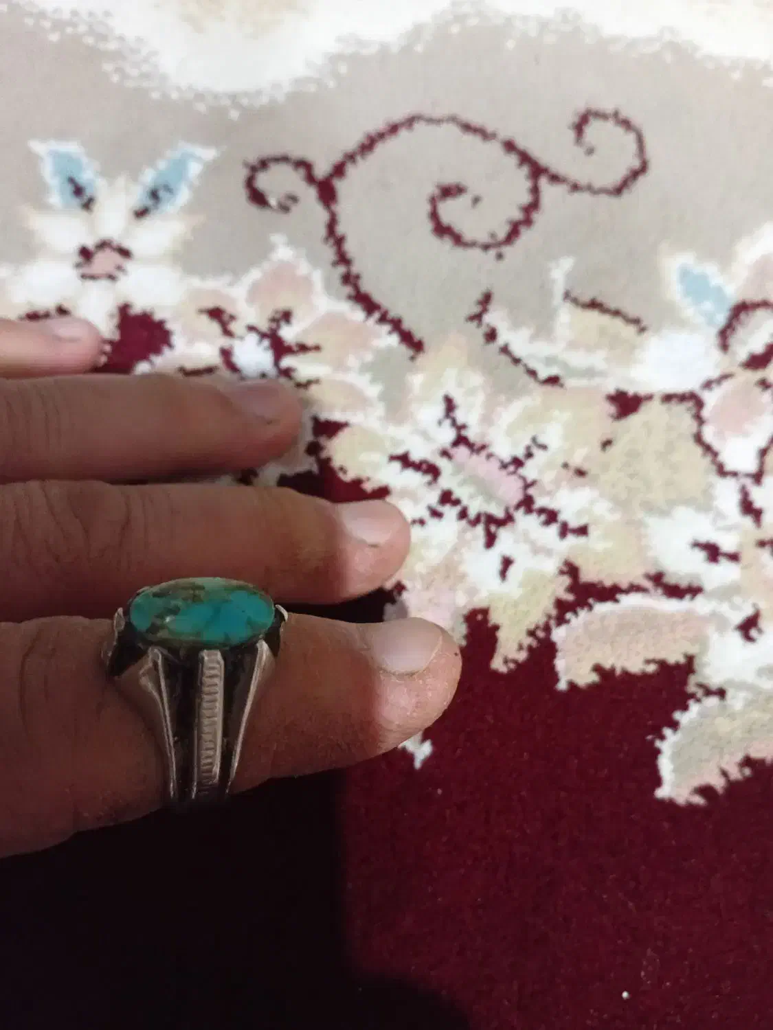 انگشترنقره وتسبیح معاوضه باسهره|جواهرات|اصفهان, قلعه جوم|دیوار