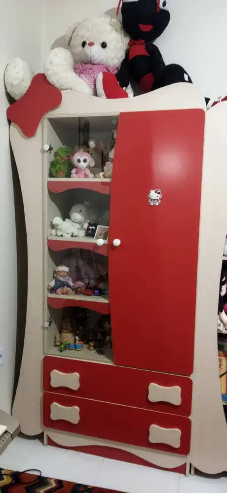 کمد و تخت ام دی اف لعابی اورجینال|تخت و سرویس خواب|کرج, حصارک بالا|دیوار