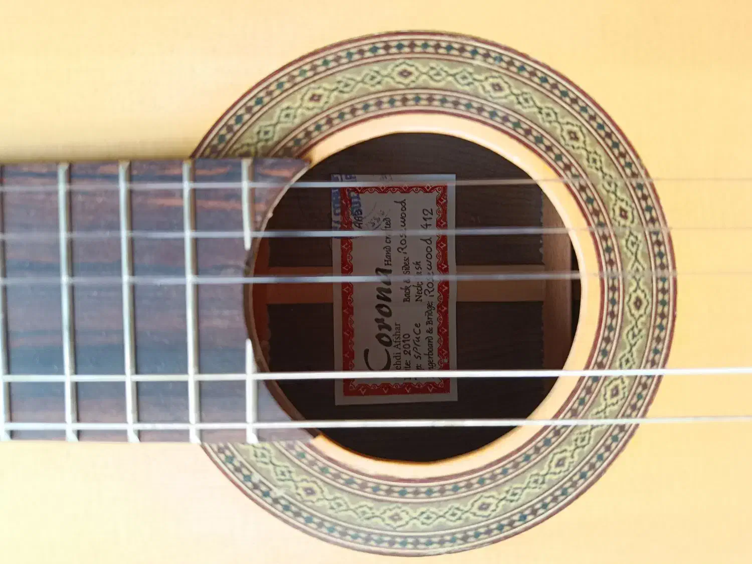 گیتار کلاسیک تمام چوب دستساز نو نو|گیتار، بیس، امپلیفایر|ماکو, |دیوار