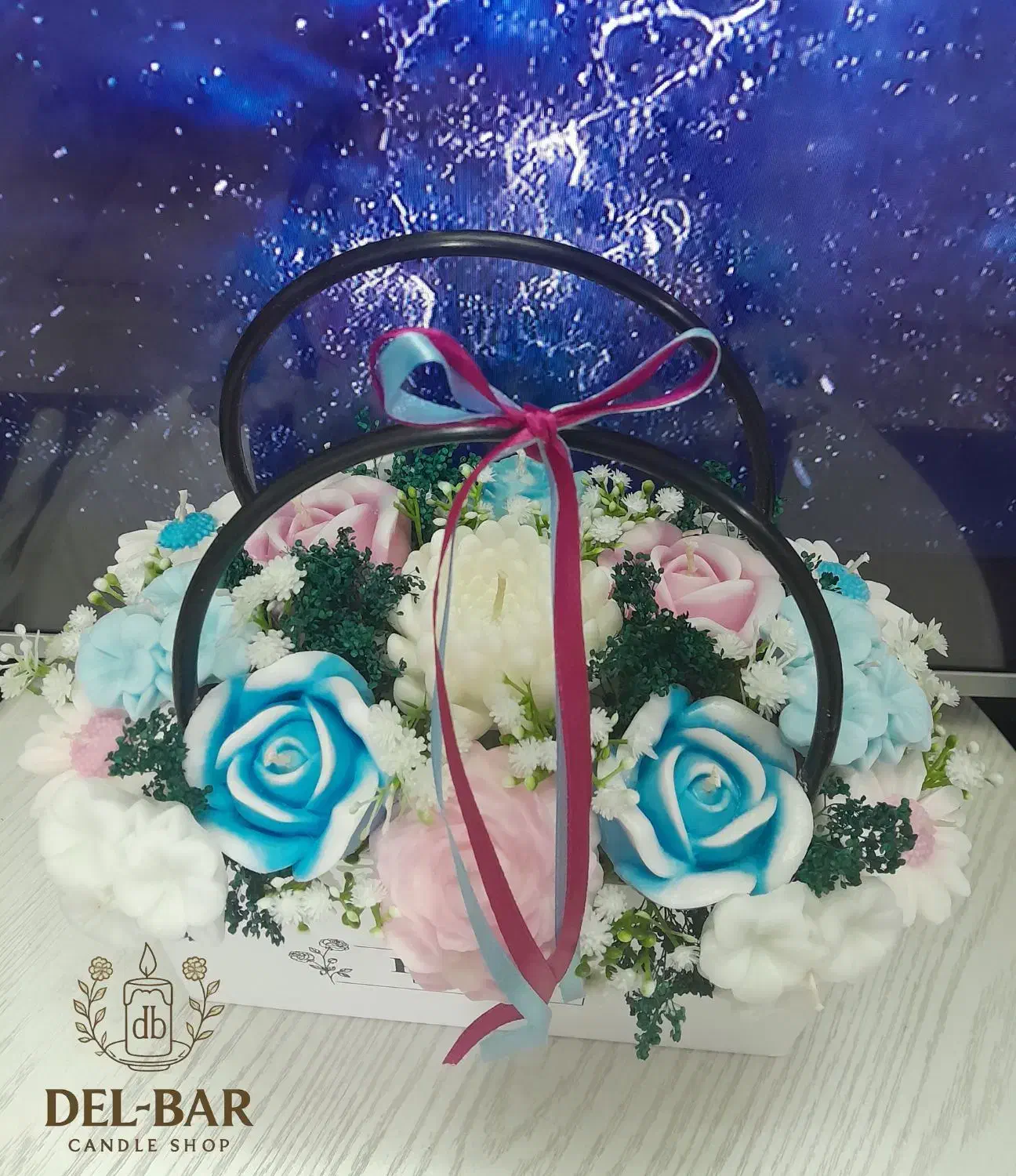 باکس گل شمع|گل مصنوعی|یزد, |دیوار