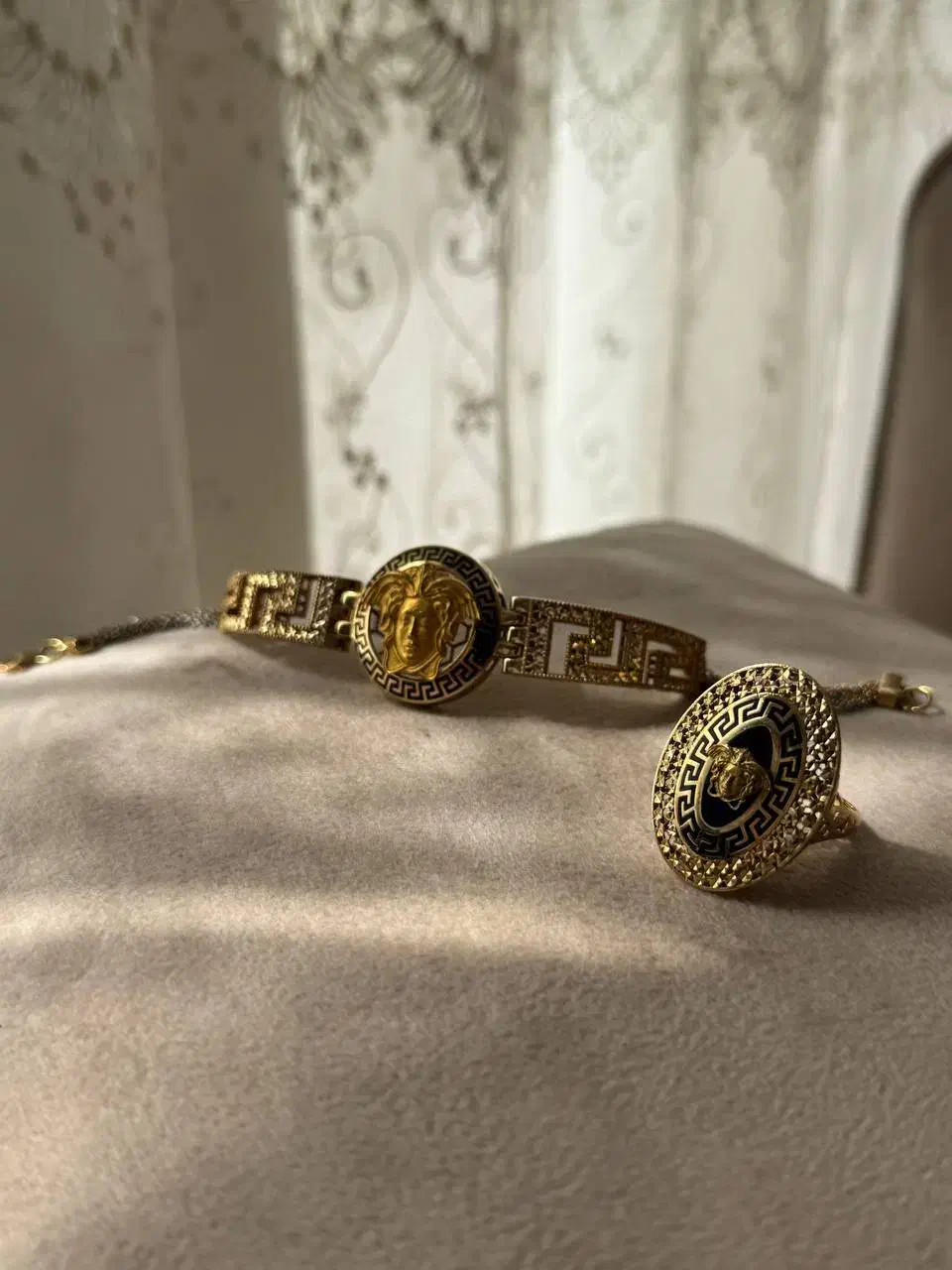 ست دستبند وانگشتر ورساچه|جواهرات|ایلام, |دیوار