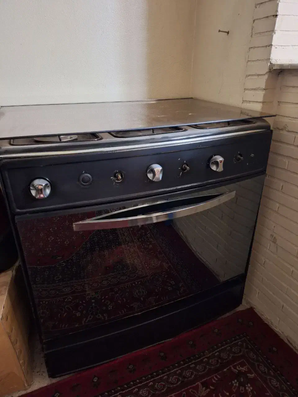 گاز طرح فر مشکی ۵شعله|اجاق گاز و لوازم برقی پختوپز|احمدآبادمستوفی, |دیوار