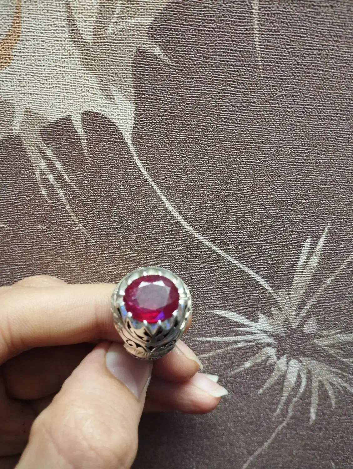 یاقوت آفریقایی اصل نقره کار دست  زیر فی خرید|جواهرات|مشهد, ویلاشهر|دیوار