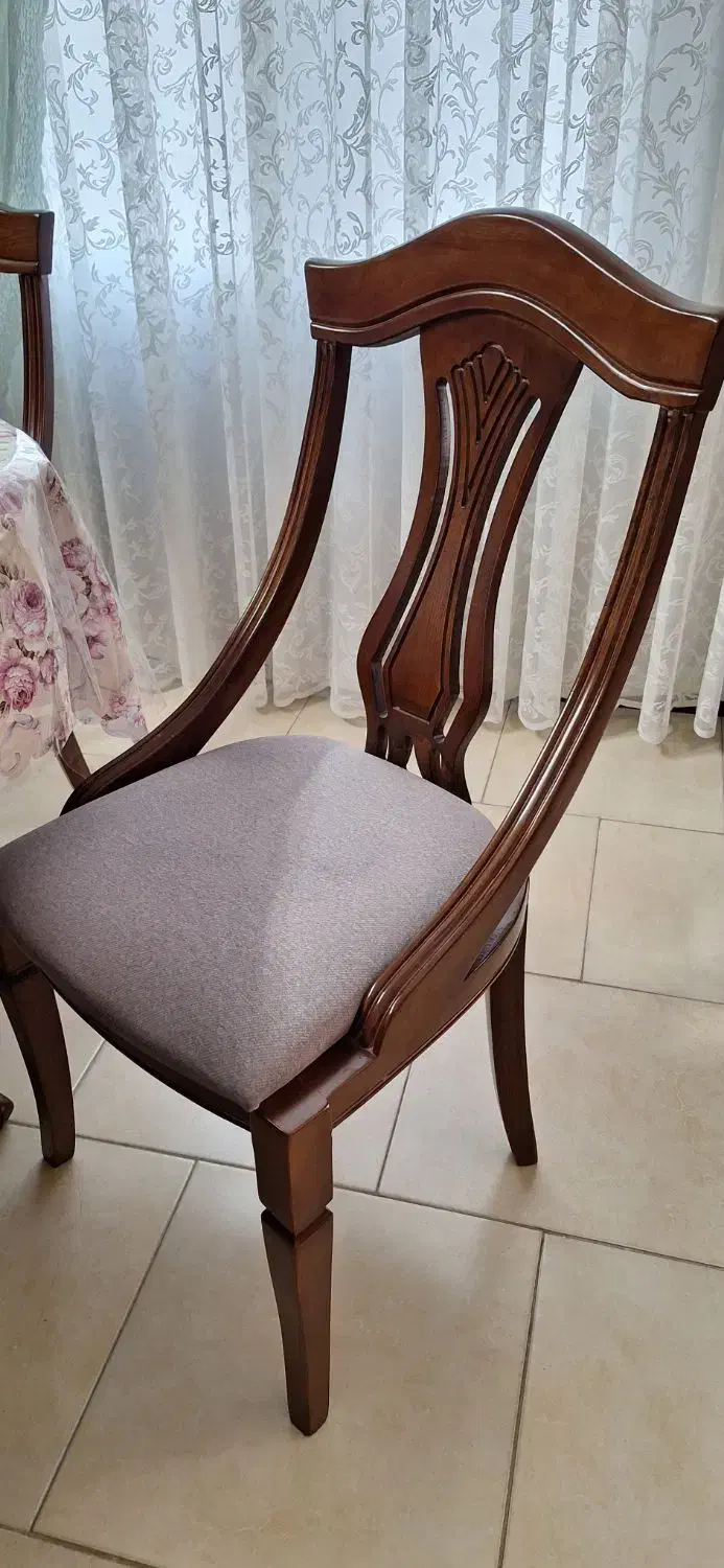 میز ۶ نفره باچوب راش|میز و صندلی غذاخوری|رباط‌کریم, رباط‌کریم|دیوار