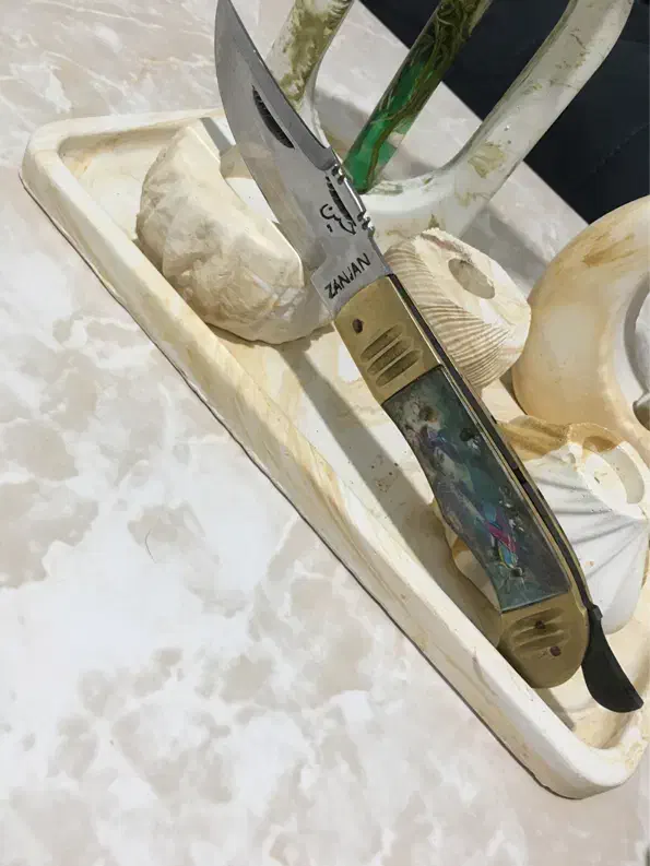 چاقو زنجان  قدیمی درجه 1|کوهنوردی و کمپینگ|سیرجان, |دیوار