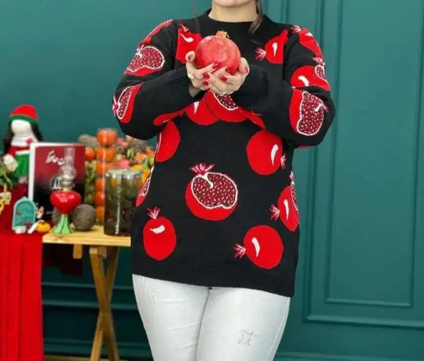 بافت انار یلدایی|لباس|لنجان, |دیوار