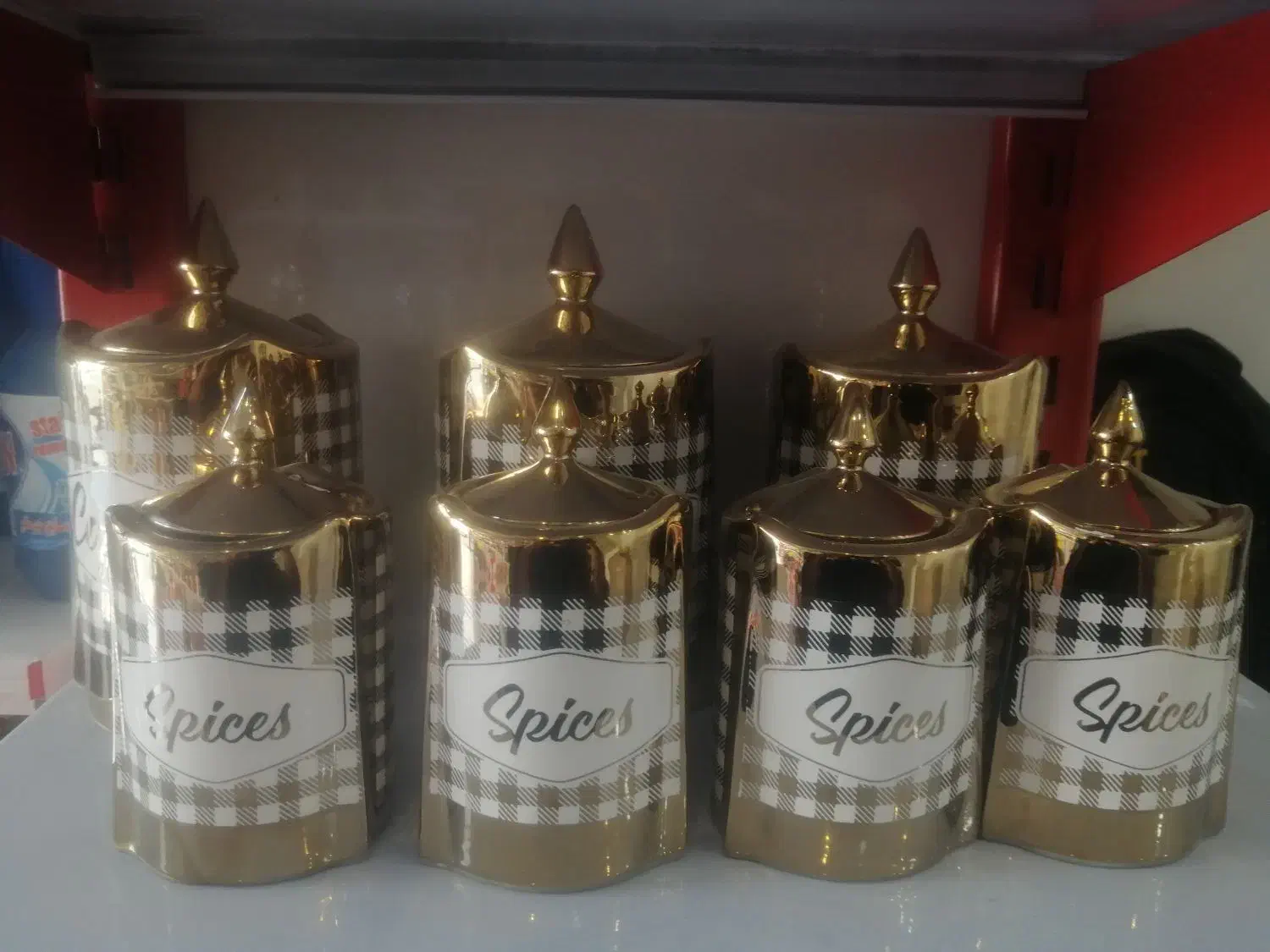 سرویس ادویه|ظروف نگهدارنده، پلاستیکی، یک‌بارمصرف|شیراز, فرگاز|دیوار