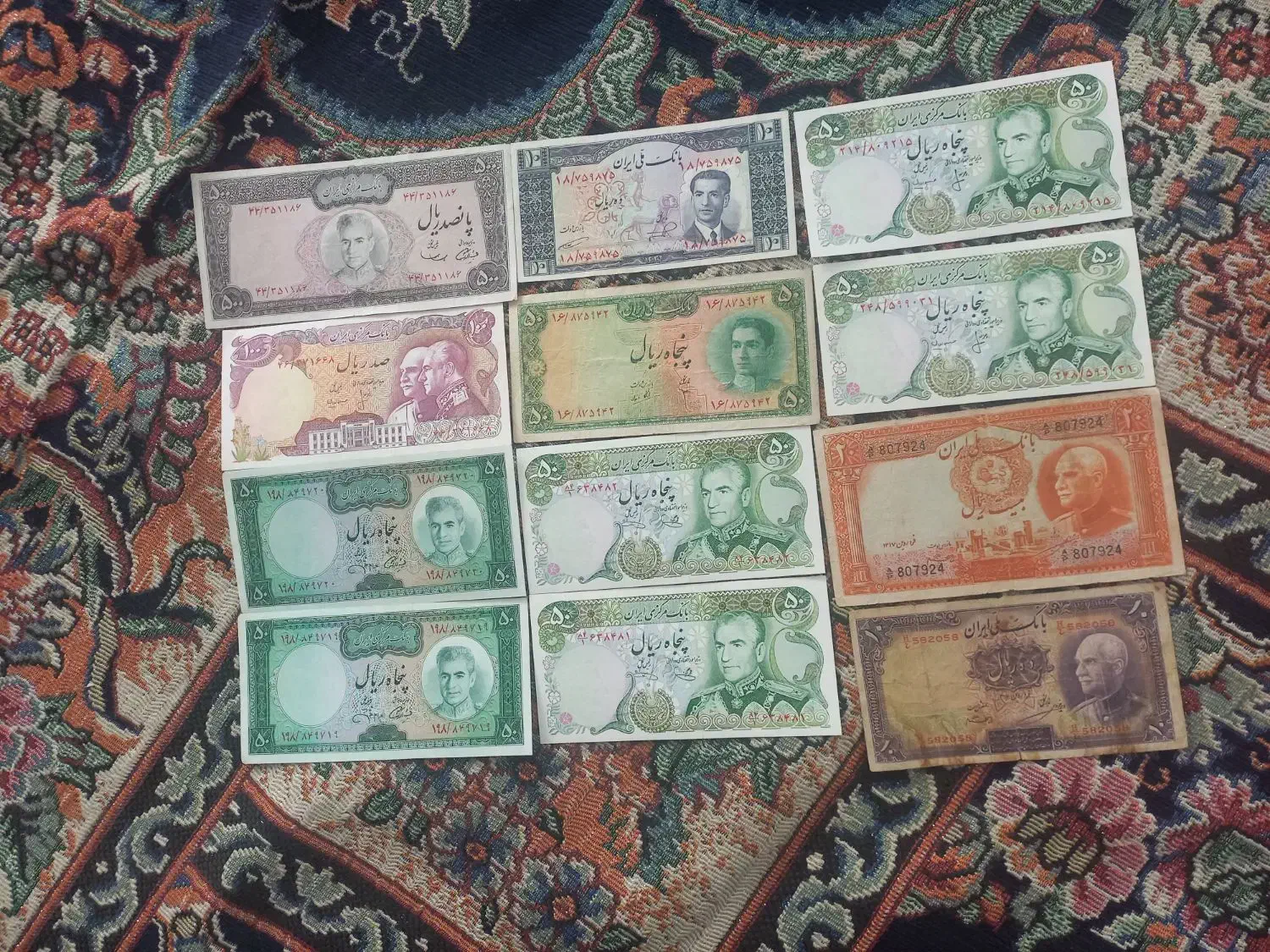 اسکناس‌های پهلوی اول ودوم|کلکسیون سکه، تمبر، اسکناس|پاکدشت, پاکدشت (مامازند)|دیوار