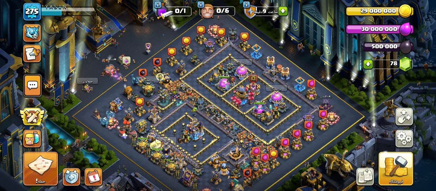 کلش آف کلنز لول ۲۷۵|کنسول، بازی ویدئویی و آنلاین|کرج, احدآباد|دیوار